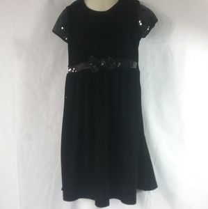 Girls large (10/12) black holiday dress